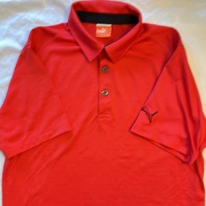 Puma Boy’s Small Golf Shirt -red